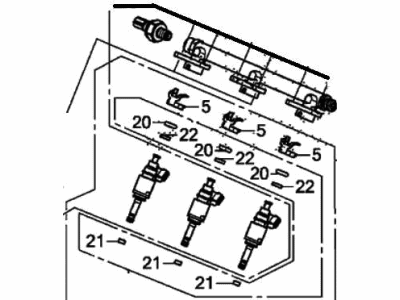Honda 16011-RLV-306 Pipe, Front Fuel