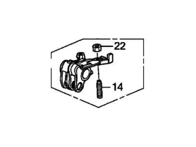 Honda 14640-RLV-A00 Arm Assembly, Intake Rocker