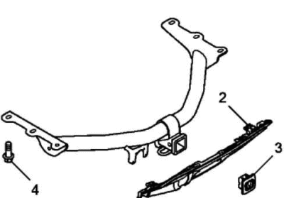 Honda 08L92-TG7-100 Trailer Hitch (3500libs Towing Capacity)