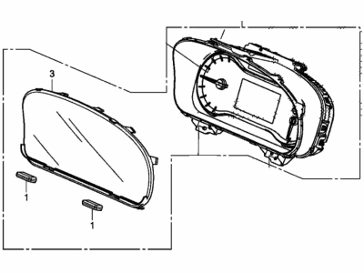 Honda 78100-TG7-A36 Meter Assembly, Combination