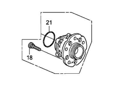Acura 42200-STX-A02 Bearing Assembly, Rear Hub Unit