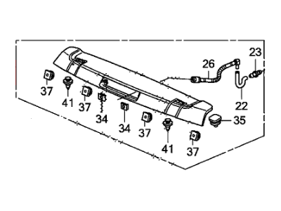 Honda 74900-SZA-A02ZB Garn Assy, *NH578*