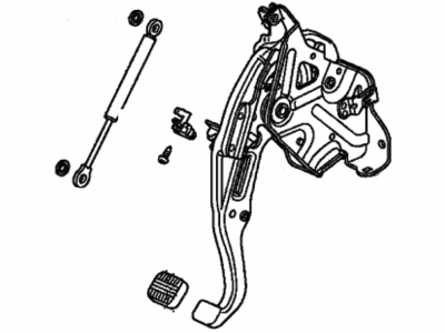 Honda 47101-SZA-A01 Pedal Set, Foot Parking Brake