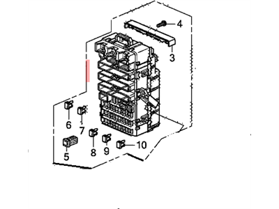 Honda 38200-SZA-A31 Box Assembly, Fuse