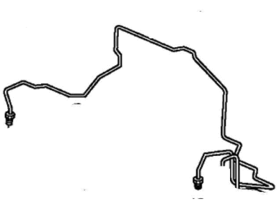 Honda 46376-SZA-A00 Pipe W, Brake