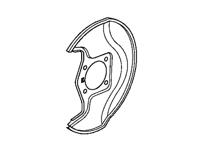 Acura 45255-STX-A00 Splash Guard, Front Brake
