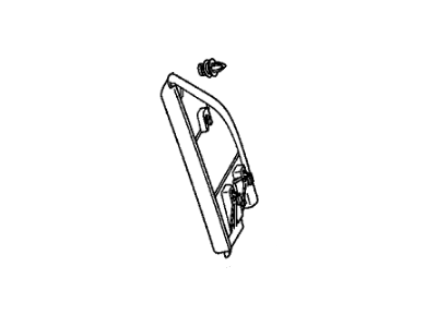 Honda 76270-SZA-A00ZA Garnish, L. Door Mirror *NH167L* (GRAPHITE BLACK)