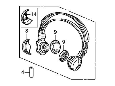 Honda 39580-SJK-J01 Headphone Assy. (Matsushita)