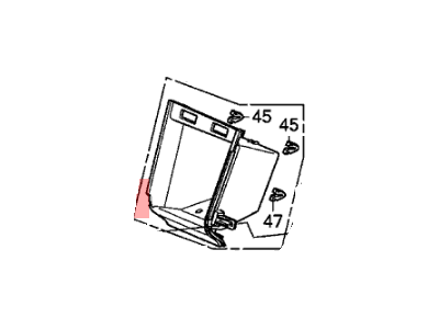 Honda 77286-SZA-A00ZA Pocket Assy., Heated Seat Switch *NH167L* (GRAPHITE BLACK)