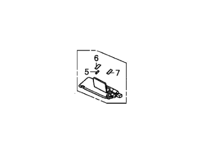 Honda 83280-SZA-A01ZB Sunvisor Assembly, Driver Side (Atlas Gray) (Mirror)