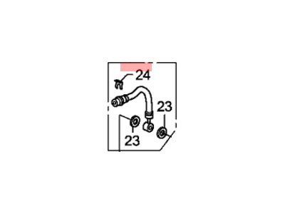 Acura 01468-STX-A00 Hose Set, Left Rear Brake (B)