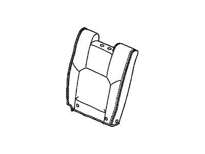 Honda 82121-SZA-A42ZB Cover, Right Rear Seat-Back Trim (Graphite Black) (Leather)
