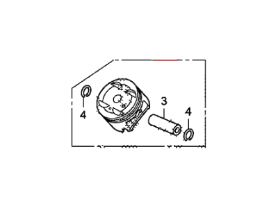 Honda 13010-R70-A00 Piston Set (Std)