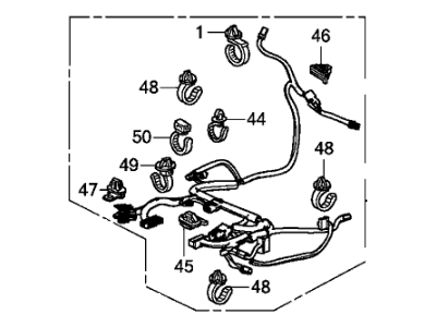 Honda 81606-TP6-A11 Cord, L. Power Seat