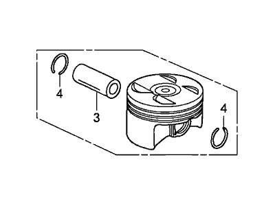 Honda 13020-R5A-A10 Piston Set B (Std)