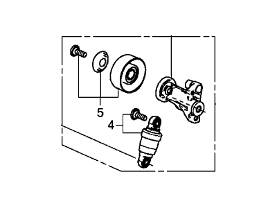 Honda 31170-5G0-A02 Tensioner Assy, Auto