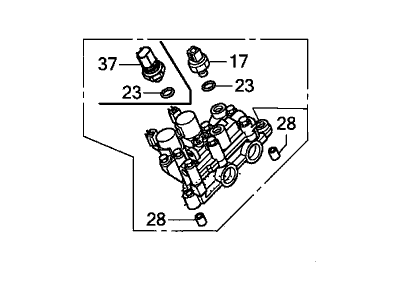 Acura 15820-R70-A05 Valve Assembly, Spool Rear