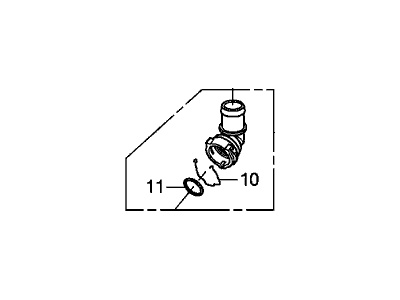 Acura 19503-RAA-A01 Connector, Quick Water