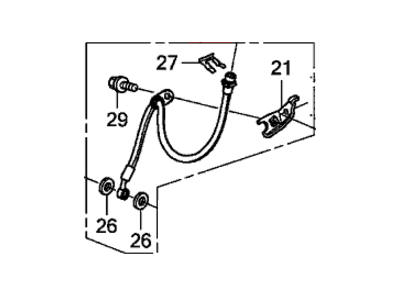 Honda 01464-TP6-A00 Hose Set, Right Front Brake