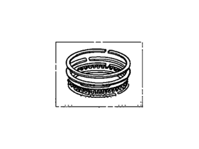 Honda 13011-R40-A12 Ring Set, Piston (Std.) (Riken)