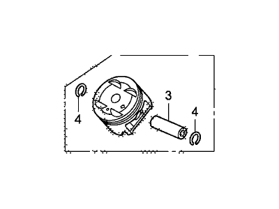 Honda 13030-R70-A10 Piston Set (Os 0.25)