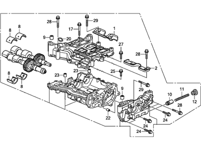 Acura 15100-R40-A02 Pump Assembly, Oil