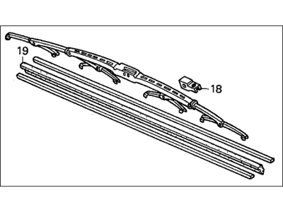 Acura 76620-SDA-A01 Windshield Wiper Blade (650MM) (Driver Side)