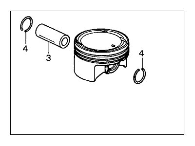 Honda 13010-RAA-A01 Piston Set A (Std)