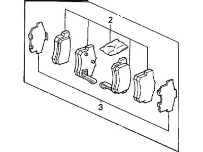 Acura 43022-S84-A51 Rear Brake Pads
