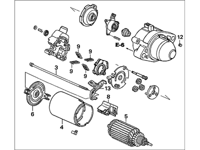 Honda 06312-RAA-507RM Starter (Sm-71005)