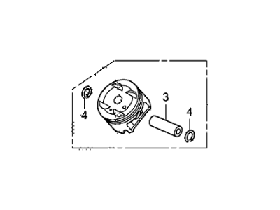 Honda 13030-R72-A10 Piston Set (Over Size) (0.25)