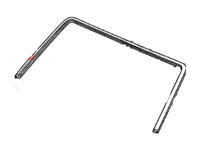 Honda 73150-SJC-A02ZA Molding, FR. Windshield *NH70* (BLACK GLOSS 20)