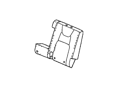 Honda 82521-SJC-A53ZG Cover, Left Rear Seat-Back Trim (Atlas Gray) (Leather)