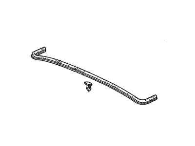 Honda 74143-S9V-A00 Rubber, RR. Hood Seal