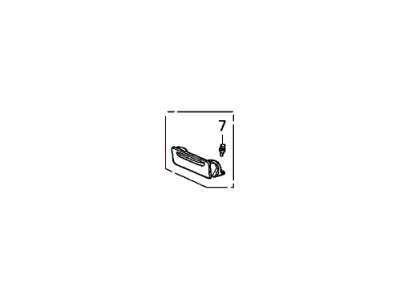 Honda 77312-SJC-A03ZD Pocket Assy., Center (Lower) *NH598L* (ATLAS GRAY)