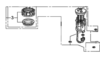 Honda 17048-SJC-A00 Filter Set, Fuel