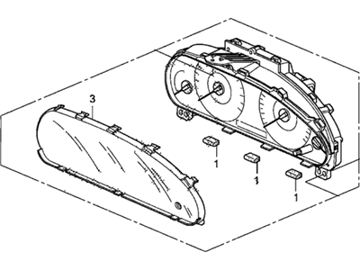 Honda 78100-TE0-A52 Meter Assembly, Combination