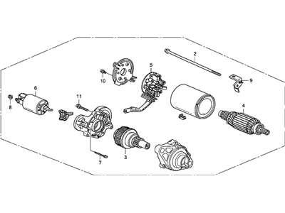 Acura 06312-RDB-515RM Starter, Core Id (Sm-44248) (06312-Rdb-515) (Reman)