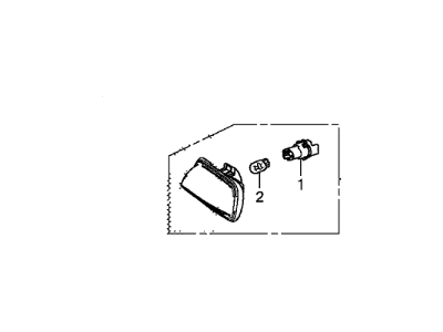 Honda 34785-SZT-A01 Light Assy., L. RR. Tray