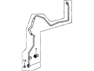 Honda 80341-SZT-G01 Pipe, Receiver