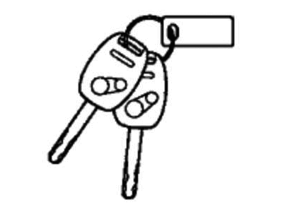 Honda 06350-SZT-A02 Cylinder Set, Key