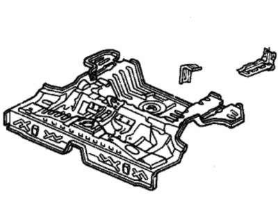 Honda 04655-SH3-300ZZ Panel Set, RR. Floor