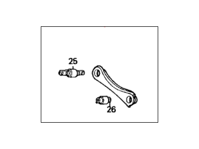 Acura 52400-SR3-000 Arm, Left Rear (Upper)