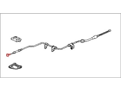 Honda 47560-SH3-013 Wire A, Driver Side Parking Brake (Nippon Cable)