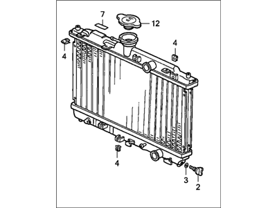 Honda 19010-PM5-305 Radiator