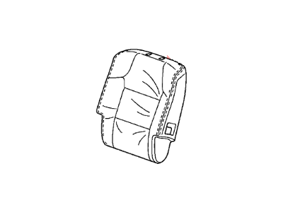 Honda 81721-TK8-A43ZA Cover, Driver Side Middle Seat-Back Trim (Warm Gray) (Leather)