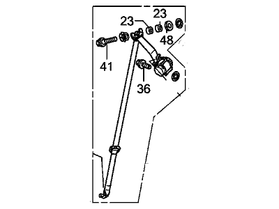Honda 04828-TK8-A00ZD Tongue Set, Left Rear Seat Belt (Outer) (Sienna Beige)