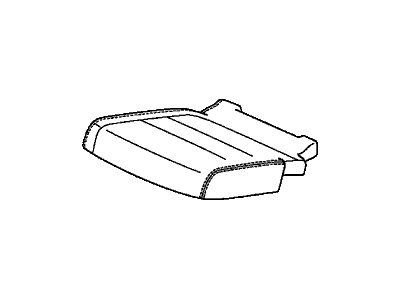 Honda 82131-TK8-A42ZA Cover, Right Rear Seat Cushion Trim (Warm Gray) (Leather)