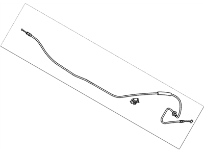 Honda 74130-TK8-A01 Wire Assembly, Hood