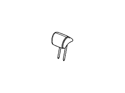 Honda 82940-TK8-A41ZA Headrest Assy., RR. Center *NH686L* (LIGHT WARM GRAY)